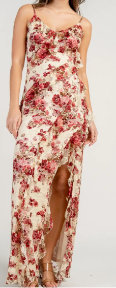 Long Dress w/ Ruffles and A Flat Merrow Edge