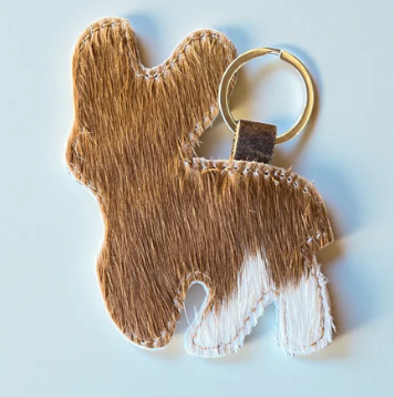 Tooled Leather Keychain