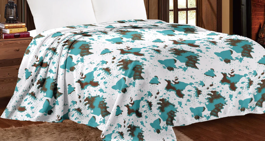 Jannah Cow Print Blanket