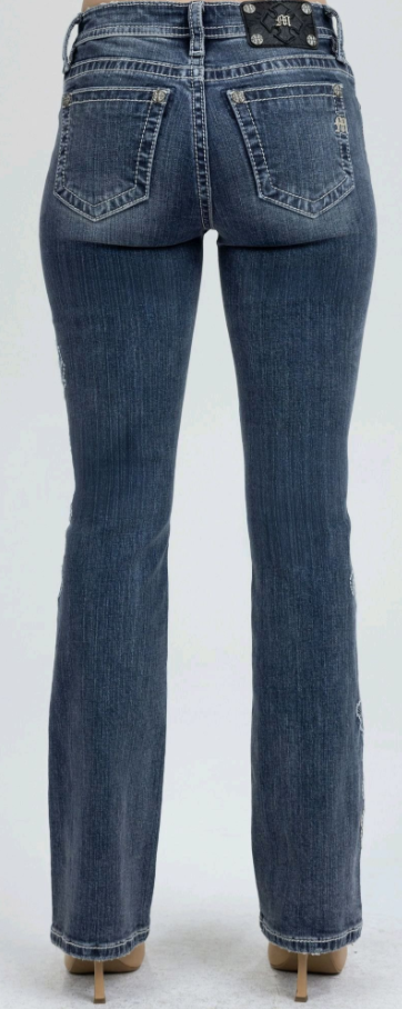 Miss Me Floral Boot Cut Jeans