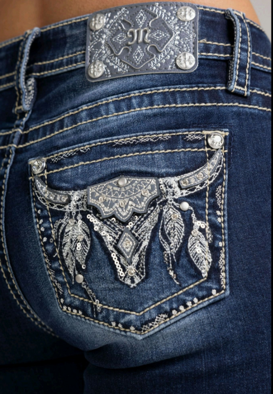 Miss Me Longhorn Boot Cut Jean