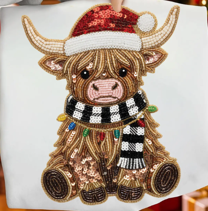 Rustic Highland Cows Christmas Shirt