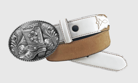 Wrangler Girl's Belt (Buckle with flowers and boot)