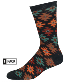 Red Dirt Hat Co Sock Aztec Patern