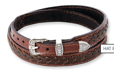 Red Dirt Hat C0 Genuine Leather Hat Banf Brown Arrow Stitch