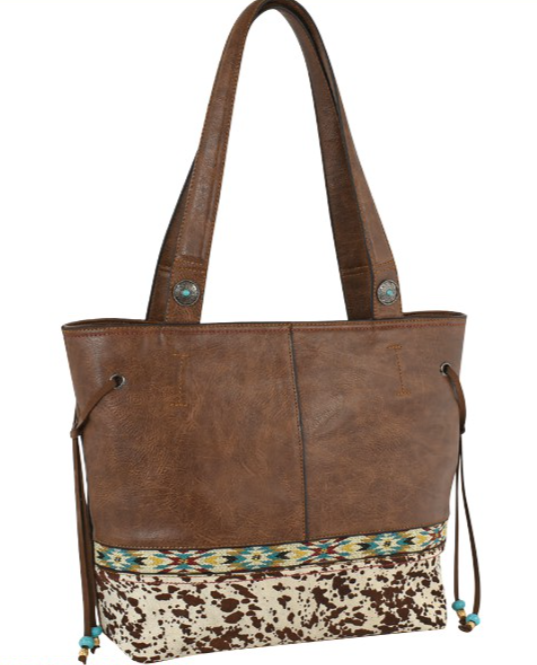 Justin Tote Painted Pony Hair-On Hide