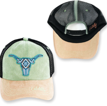Catchfly Ladies Baseball Cap Southwestern Steer