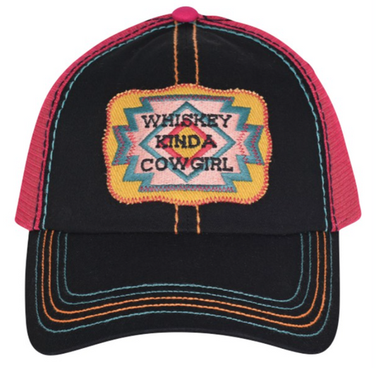 Catchfly Baseball Cap "Whiskey Kinda Cowgirl"