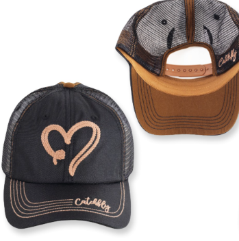 Catchfly Ladies Baseball Cap Rope Heart