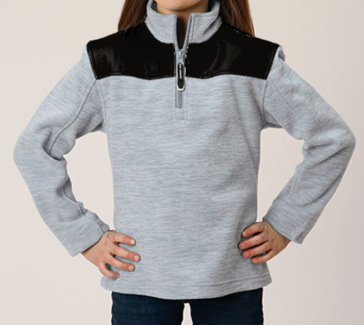 Roper Heather Grey Girls Jacket