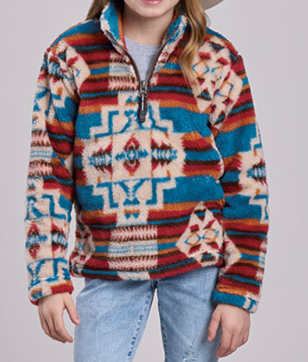 Roper Zip Polar Pullover Girls