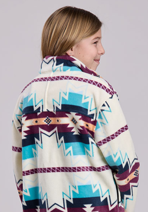 Roper Girl's Aztec Printed Pullover