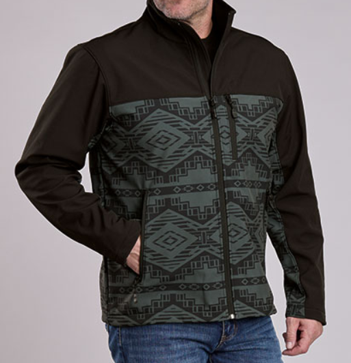 Roper Black Aztec Print Men's Jacket