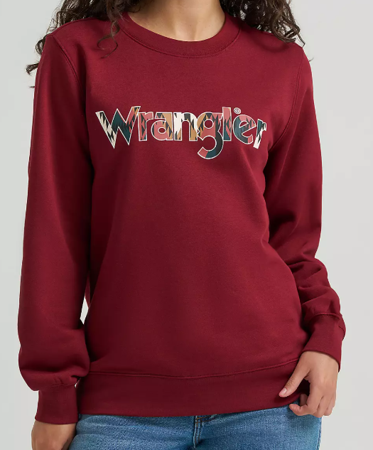 Wrangler Women Crop Crew Logo