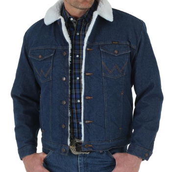 Wrangler Sherpa Denim Men Jacket