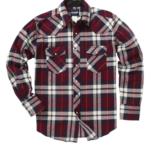 Wrangler Men's Western Flannel Shirt