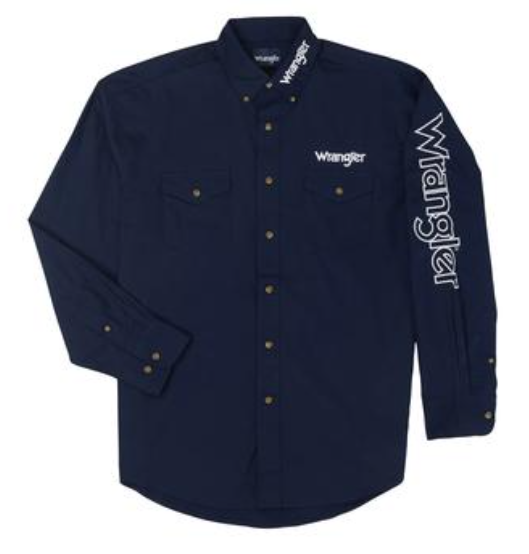 Wrangler Men's Logo Long Sleeve