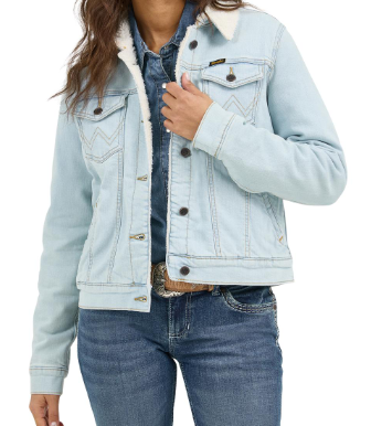 Wrangler Denim Sherpa Women Jacket