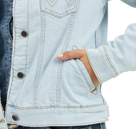 Wrangler Denim Sherpa Women Jacket