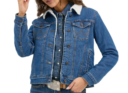 Wrangler Denim Sherpa Women Jacket