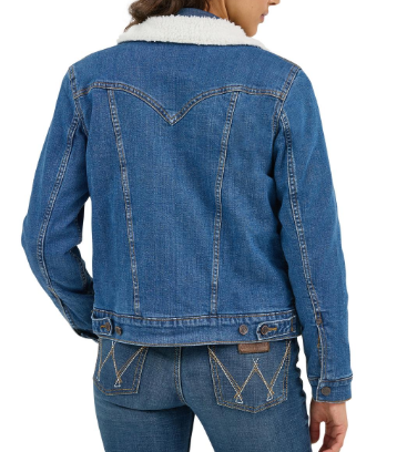 Wrangler Denim Sherpa Women Jacket