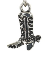 Justin Necklace Silver Boot
