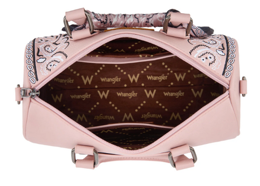 Wrangler Bandana Paisley Print Barrel Crossbody