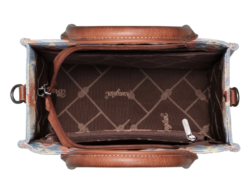 Wrangler Southwestern Print Small Canvas Tote/Crossbody