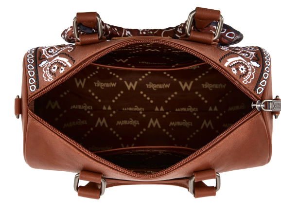 Wrangler Bandana Paisley Print Barrel Crossbody