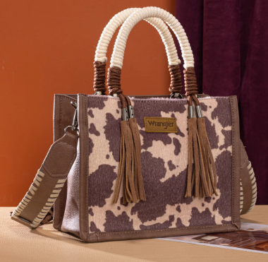 Wrangler Cow Print Tote/Crossbody