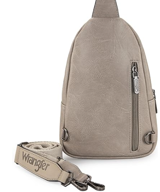 Wrangler Sling Bag/Crossbody/Chest Bag Dual Zippered Compartment
