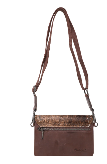 Montana West 100% Genuine Leather Hair-On Collection Crossbody