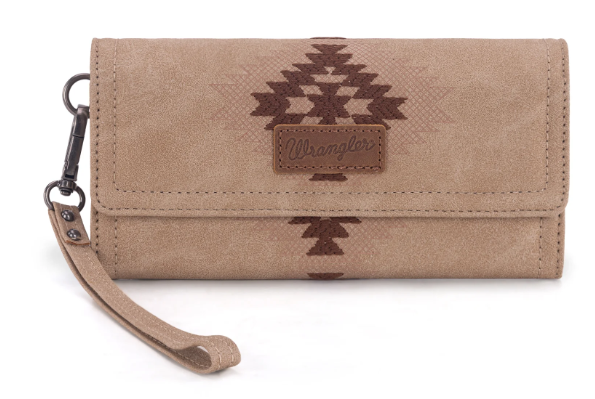 Wrangler Aztec Embroidered Wallet/Wristlet