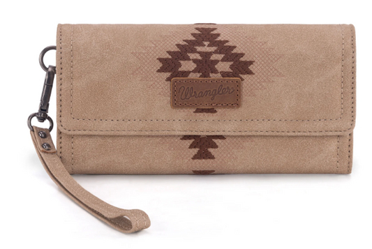 Wrangler Aztec Embroidered Wallet/Wristlet