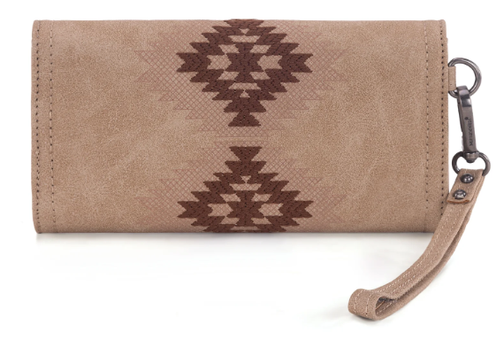 Wrangler Aztec Embroidered Wallet/Wristlet