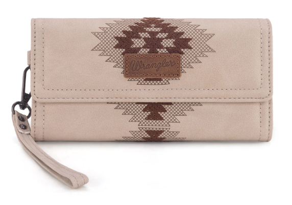 Wrangler Aztec Embroidered Wallet/Wristlet