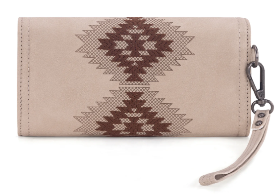 Wrangler Aztec Embroidered Wallet/Wristlet