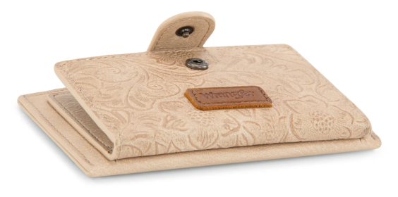 Wrangler Floral Embossed Bi-fold Wallet with Key Ring