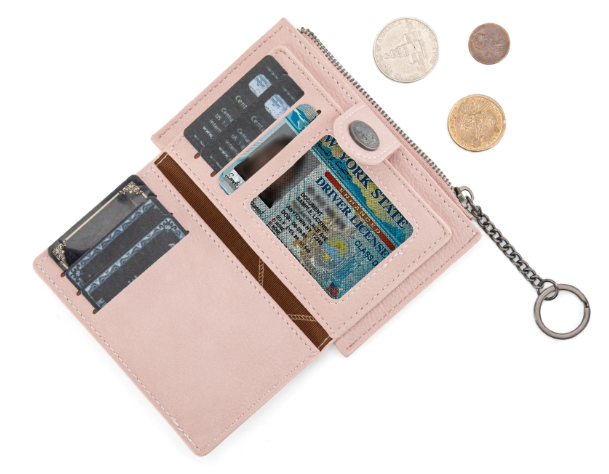 Wrangler Floral Embossed Bi-fold Wallet with Key Ring