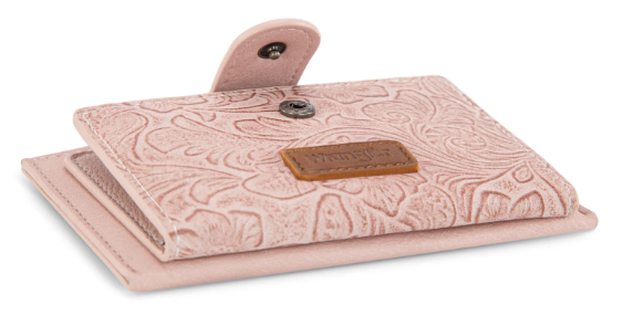 Wrangler Floral Embossed Bi-fold Wallet with Key Ring
