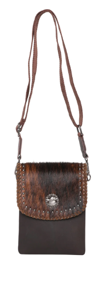 Montana West 100% Genuine Leather Hair-On Cowhide Collection Crossbody