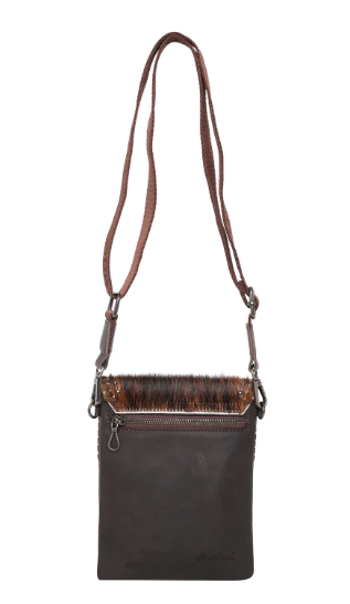Montana West 100% Genuine Leather Hair-On Cowhide Collection Crossbody