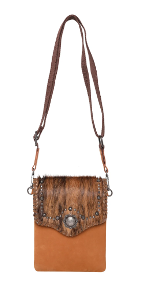 Montana West 100% Genuine Leather Hair-On Cowhide Collection Crossbody
