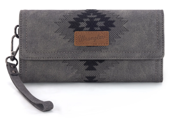 Wrangler Aztec Embroidered Wallet/Wristlet