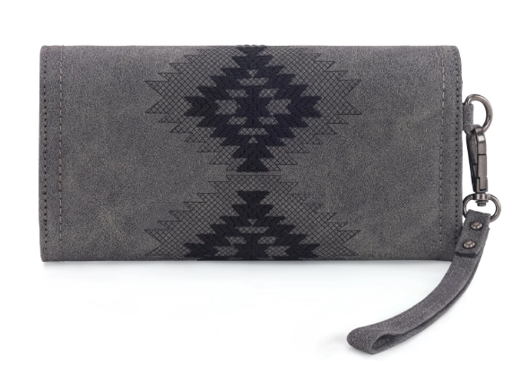 Wrangler Aztec Embroidered Wallet/Wristlet