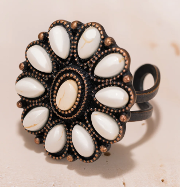 Rustic Couture's Bohemian Bronze Cuff Ring