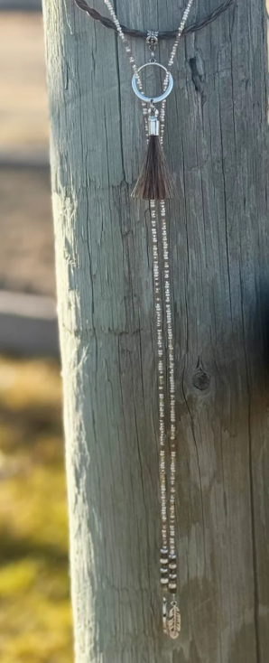 Lariat Necklace Horsehair