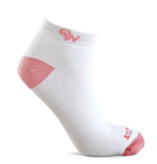 Old West Pink/White Women's 3-Pack Ankle Socks