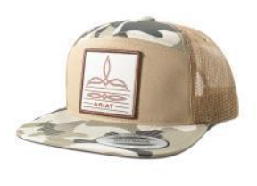 Ariat Cap 7 Panel Camo Boot Stitch Khahi