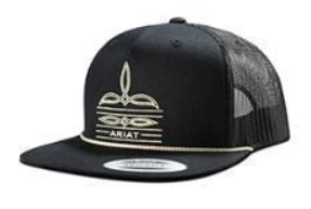 Ariat Cap Toe Bug Stich Brim Rope Black